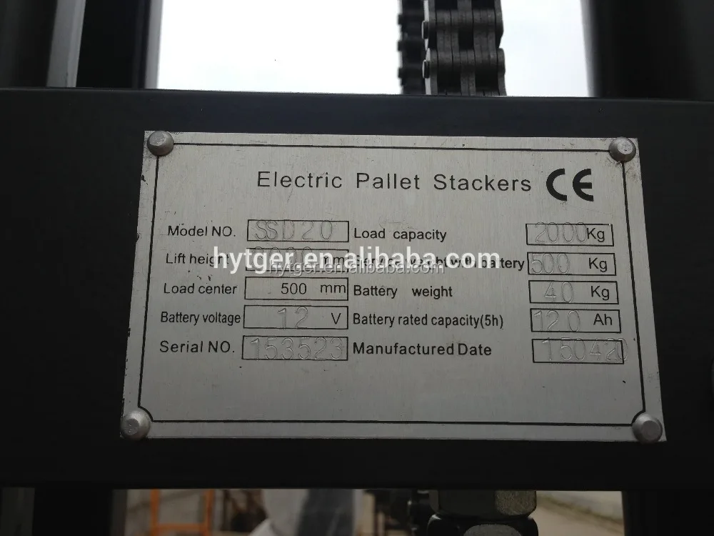 1.5Ton 3.5m New Semi Electric Stacker for Sale