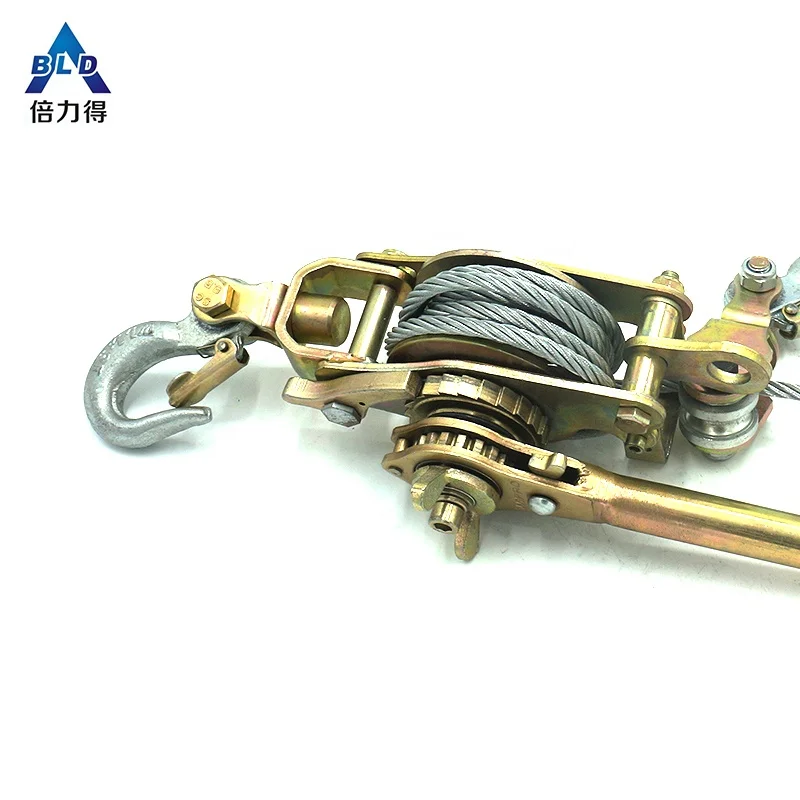 Electrical manual ratchet wire rope puller hand cable puller winch