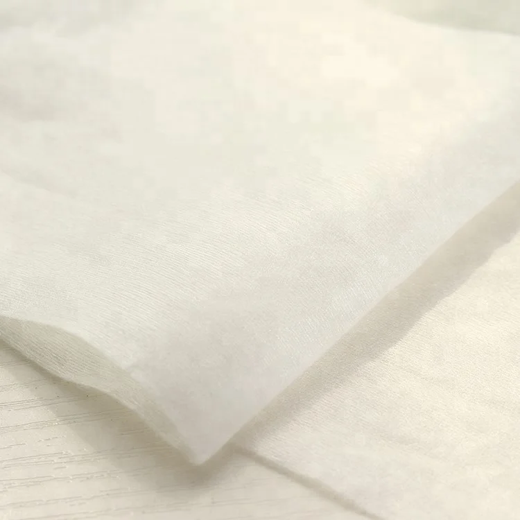 Premium Quality Viscose Polyester Plain Spunlace Non Woven Fabric Rolls for Wet Wipes