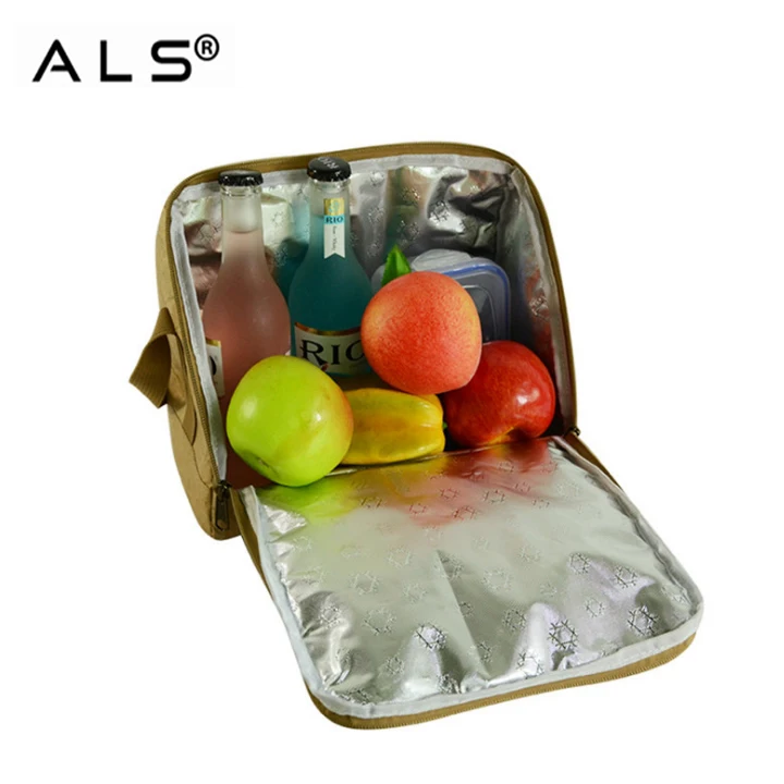 
2020 recycled wholesale custom brown tyvek paper Insulated Lunch cooler Bag 