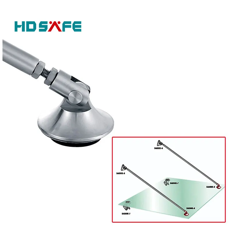 Stainless steel glass canopy bracket for apartment entrance glass door and window