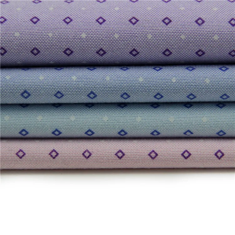 50 polyester 50 cotton oxford print fabric