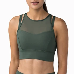 women sportswear gym crop top sexy plus size sports bra