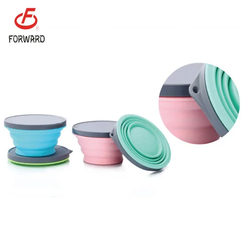 2019 new portable food grade silicone foldable pet travel bowl pet feeding bowl