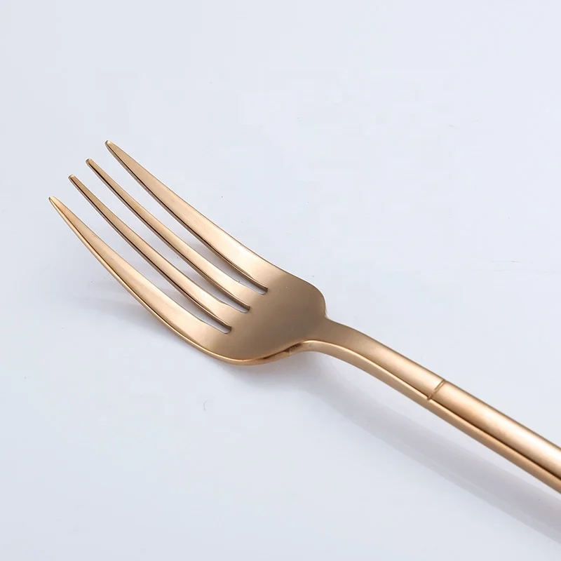 Rose gold Restaurant stainless steel spoon fork flatware sets, inox cutlery