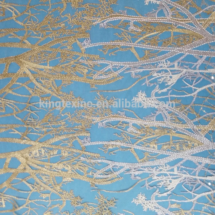 
2019 Newest design top quality tulle lace fabric for ladies fashion dresses and wedding dress tulle and organza 