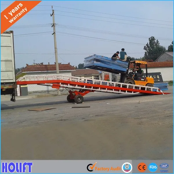 hydraulic portable adjustable car loading ramps for sale