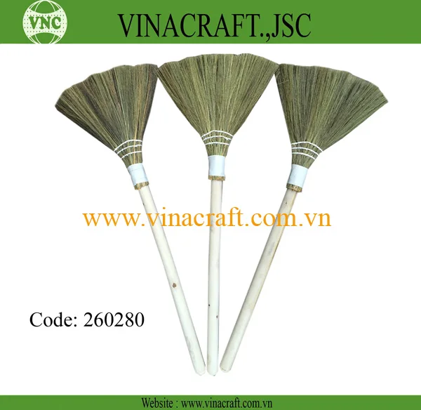 Ecofriendly Wholesale Broom Vietnamese grass broom for home cleaning from Vietnam grass broom for cleaning