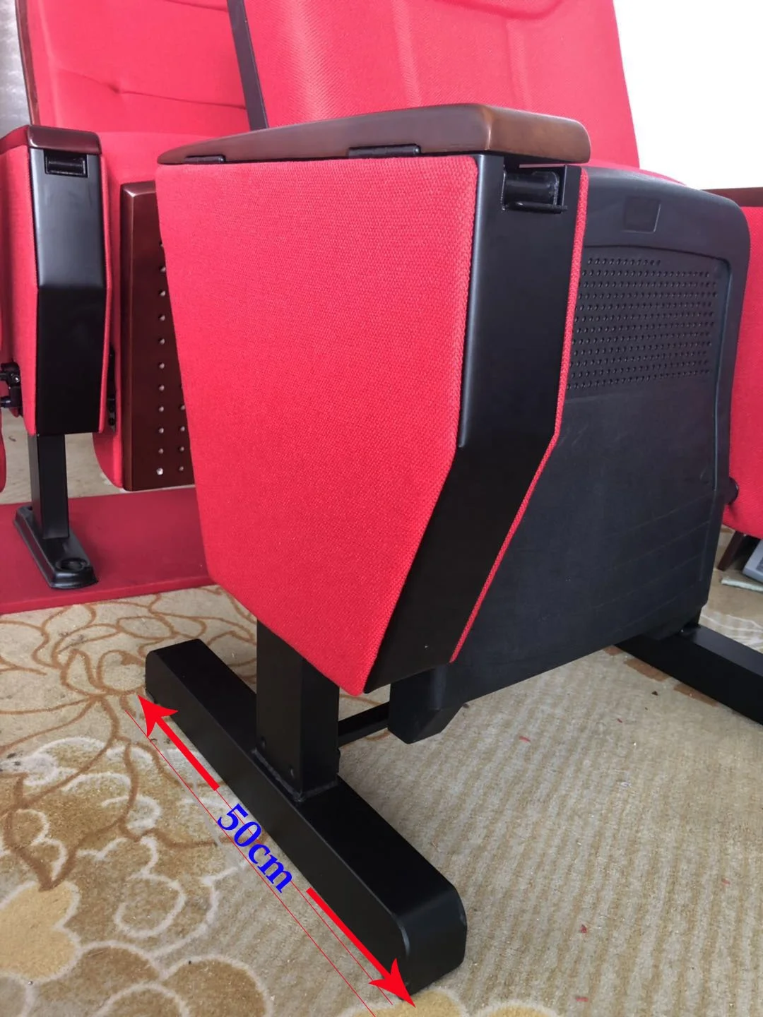 movable school furniture conference lecture folding cinema  theater seat church chair  YA-04