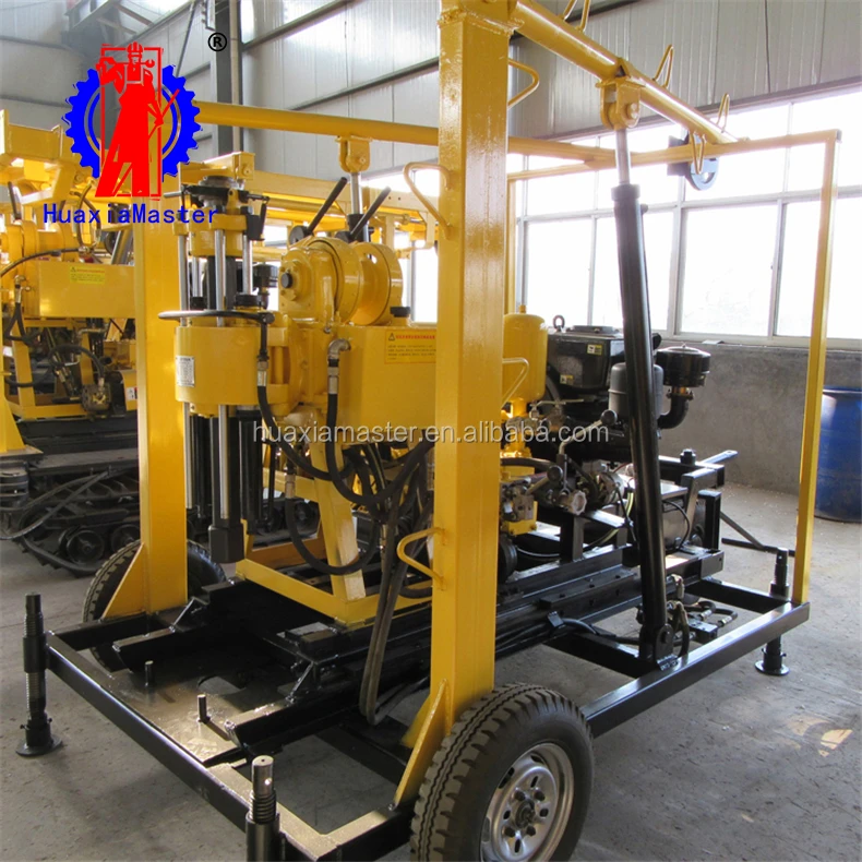 XYX-130 portable wheeled hydraulic 130m deep well bore machine for sale