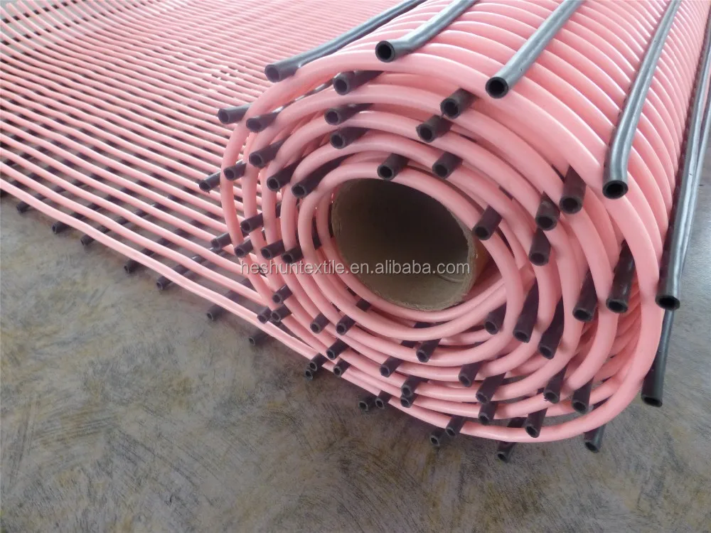 Rolled plastic anti slip water proof tube tread mat swimming pool floor mats