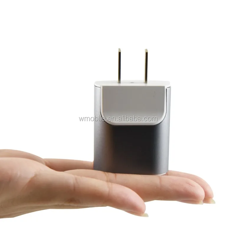 
2019 trending Consumer electronics 2.1A aluminum dual port usb wall plug travel charger 