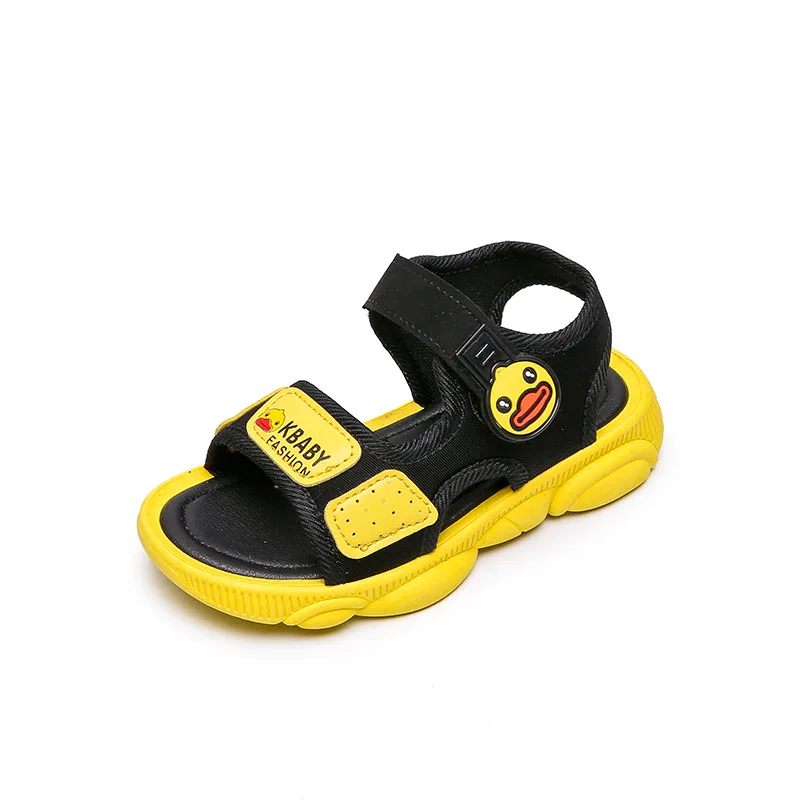 Детские сандалии корейской версии, пляжные Нескользящие Детские Лоферы для отдыха, сандалии для маленьких мальчиков, оптовая продажа