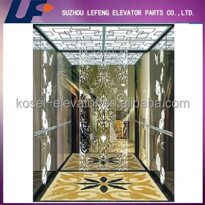 
320kg-800kg Machine Room Less traction machine passenger lifts/complete passenger elevators 