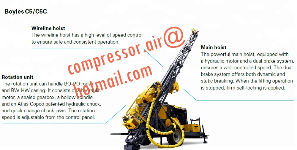Буровая установка Atlas Copco (буровые установки переменного тока и буровые установки) Mustang 4-F4D : Tophammar буровая для забора