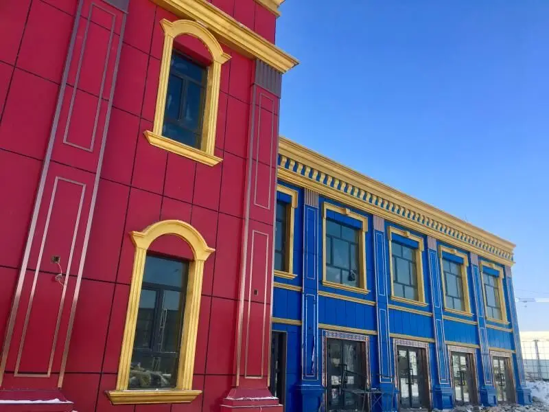 
Villa facade exterior wall cladding Reinforced Fiber cement lap siding installing board 