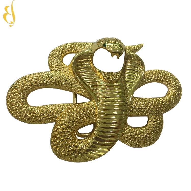 Серебряный пистолет Золотая Роскошная Западная змеиная пряжка для ремня