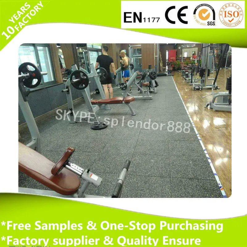 Chinese factory professional gym rubber flooring mats
