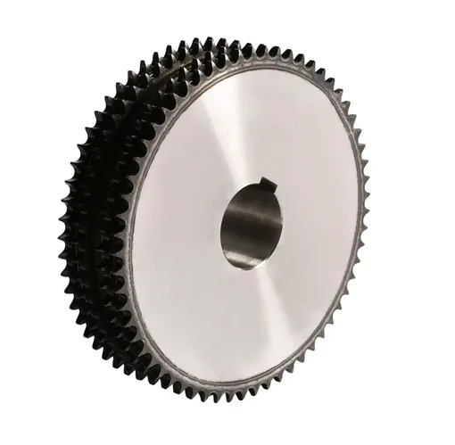 Quadruple strand teeth platewheels taper bore link wheel chain and sprocket without hub