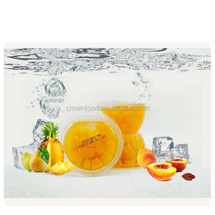 
Fruit cocktail plastic fruit cup 