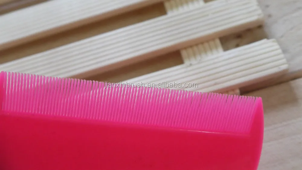 China factory colorful double sided plastic lice comb with wholesale price
