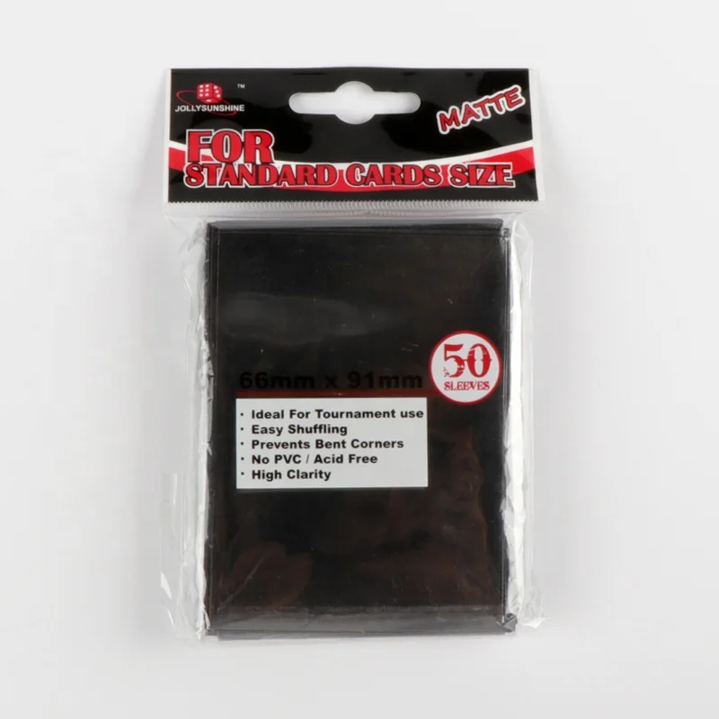 Wholesale Black Trading Card Sleeves For Mtg From Dongguan Factory