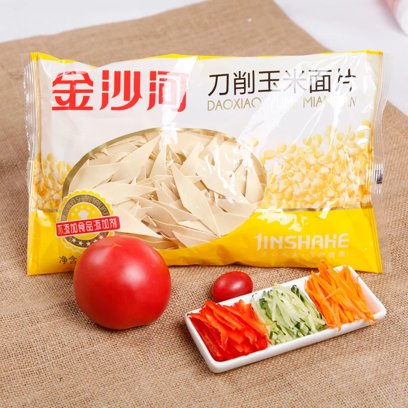 
Chinese Cheap and Traditional Corn Taste Sliced Noodles 