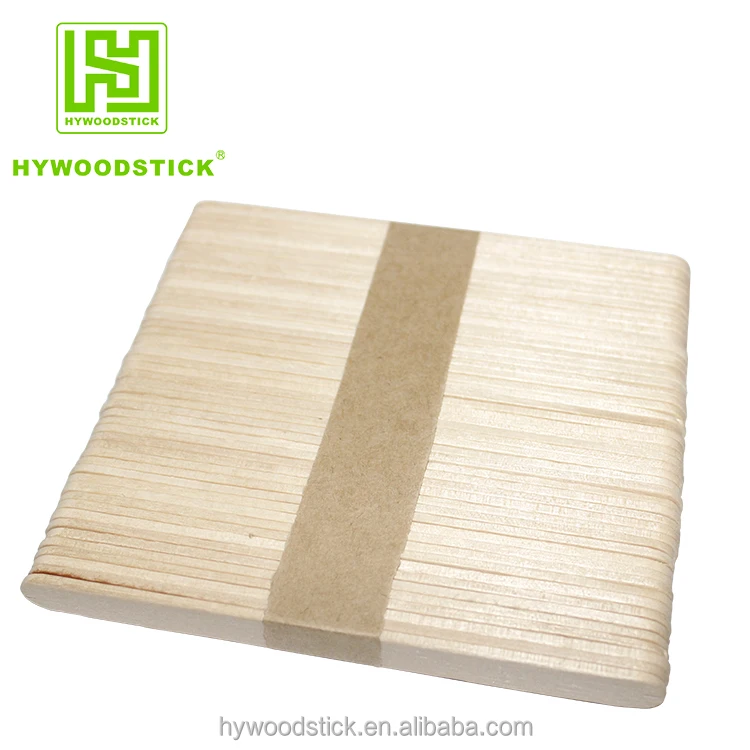 Wholesale Factory Colorful Wooden Ice Cream Stick Custom Popsicle Sticks