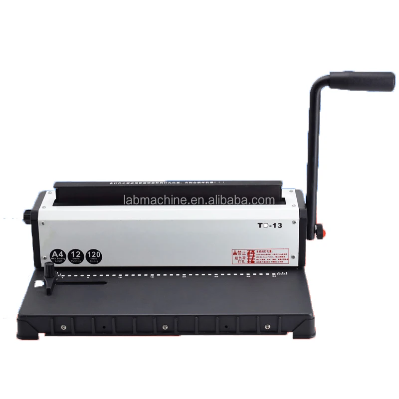 Железного человека катушки с двойной катушкой отверстие переплетная машина TD-13