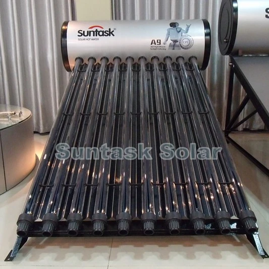 Suntask hot product- Solar Keymark certified pressure solar water heater with CPC for European market