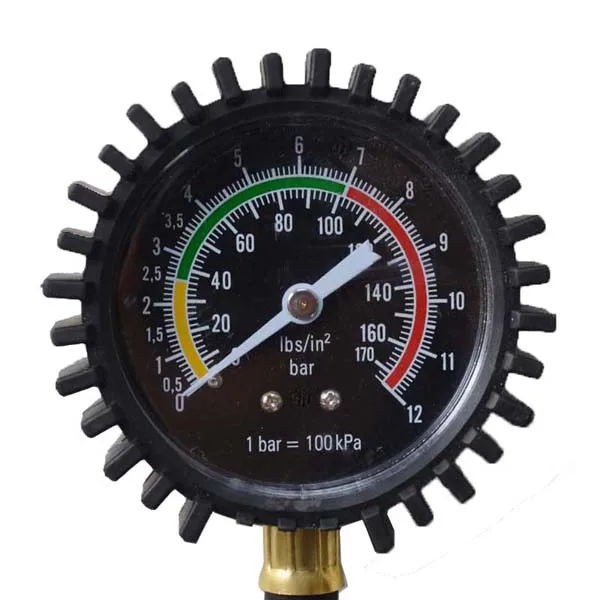 zhejiang CT air tool Dial Hose Car Tire 100psi 170psi inflation removable tire inflator pressure gauge