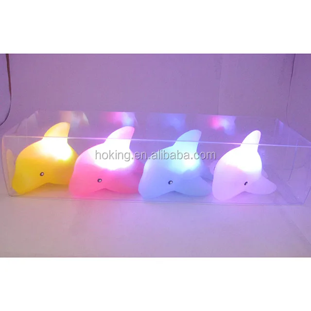 Decoration Night light gift,Light up LED toys, dolphin shaped led lamp for kid