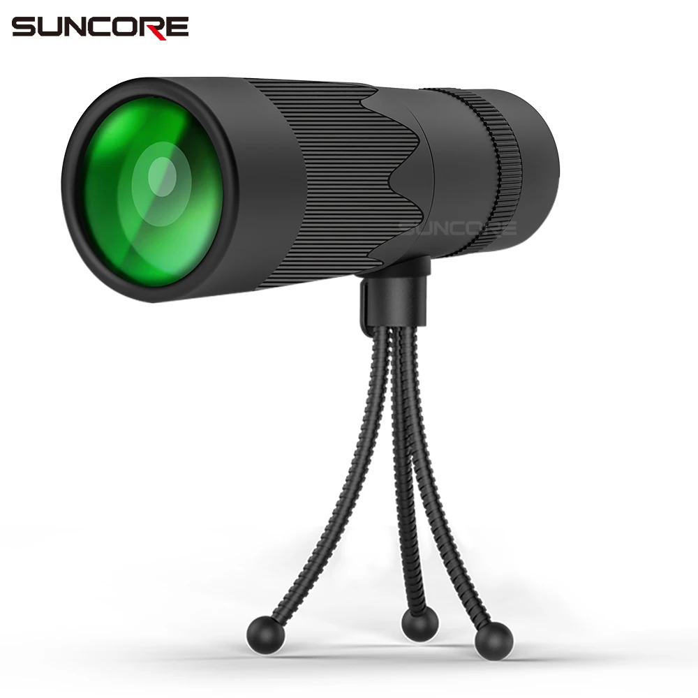 SUNCORE зум Монокуляр телескоп 8-24X40 Двойной фокус оптика с многослойным покрытием объектива BAK4 Prism Зрительная труба с штативом и мобильного телефона