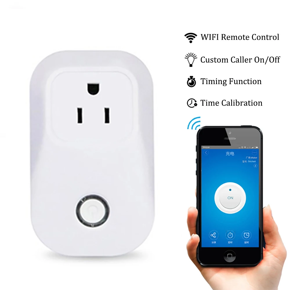 MK101 CE ROHS FCC Smart Electrical WiFi Plug with Amazon Alexa Echo Google Home