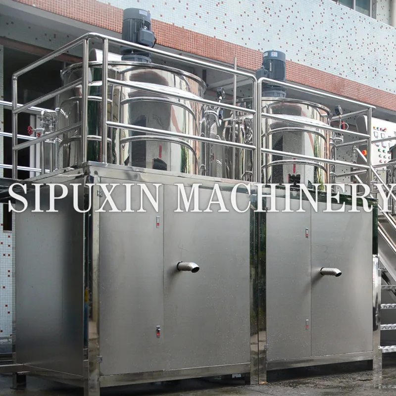 Sipuxin Stainless Steel 1000l Shampoo Making Machine Heating Mixing Tank Mixing Equipment