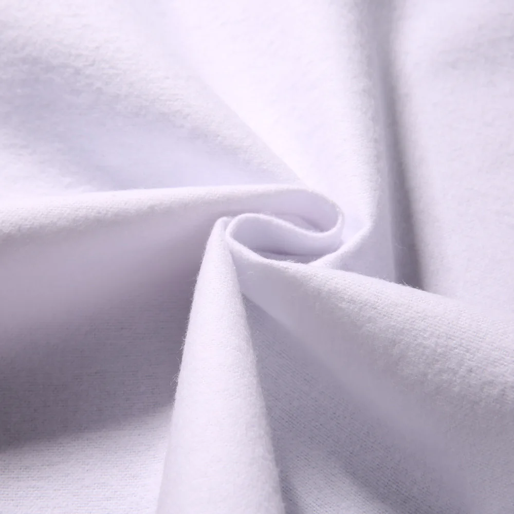 100% Cotton Brushed Bonded TPU Home Textile Cloth PUL Waterproof Flannel Fabric