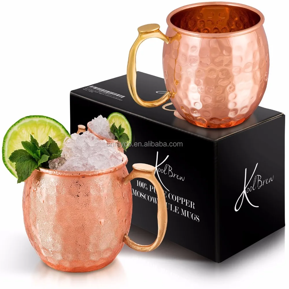 
Wholesale custom moscow mule solid plated copper mug 