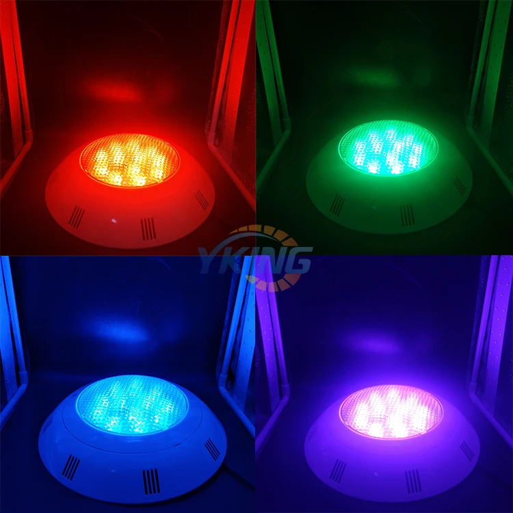 Made in China ABS 54W IP68 Waterproof RGB Remote Control swimming pool lights led underwater