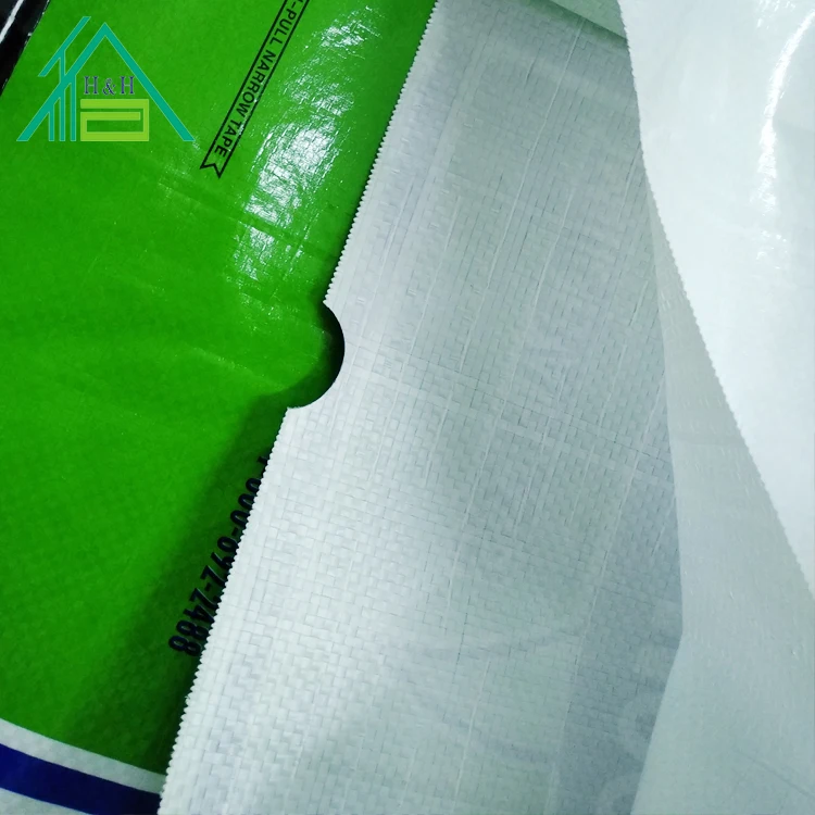 
Color printed bopp laminated pp woven bag for packing flour rice 25kg 