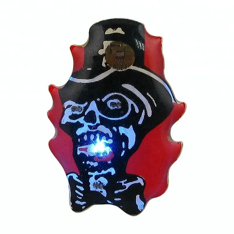 Metal Crafts metal LED Flashing emblem badge pin Wholesale