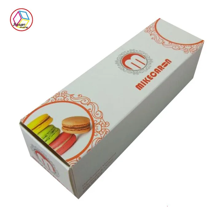 Custom party kraft paper macaron cute packaging box for food packaging