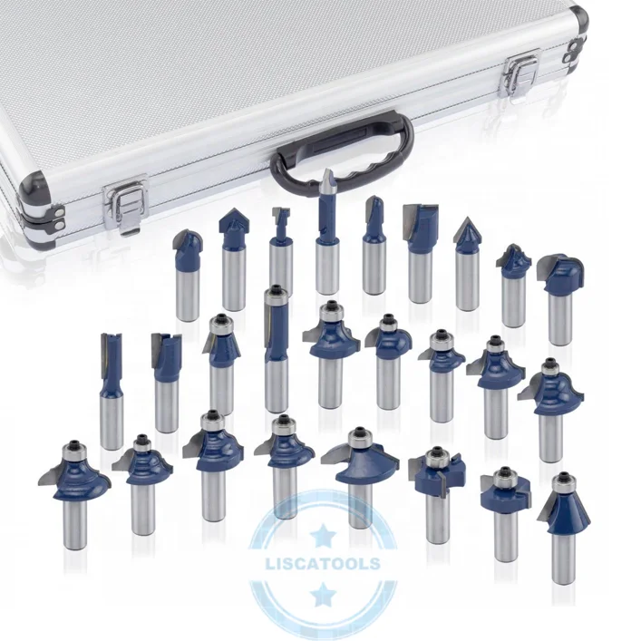 
 Kits007 80 шт Высокое качество 1/2 и 1/4 дюйма, хвостовая фреза карбида вольфрама быстроходный деревообрабатывающий фрезерный станок резак набор бит для деревообработки  