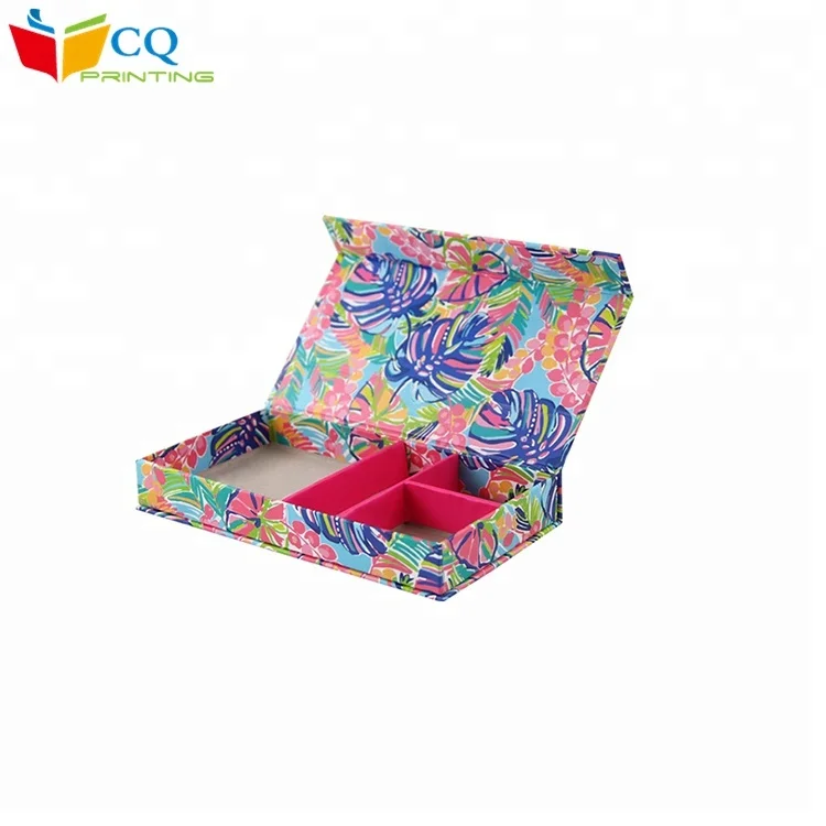 China unique new designed colorful printing  gift cardboard paper box with  compartment , guangzhou gift box luxury cardboard