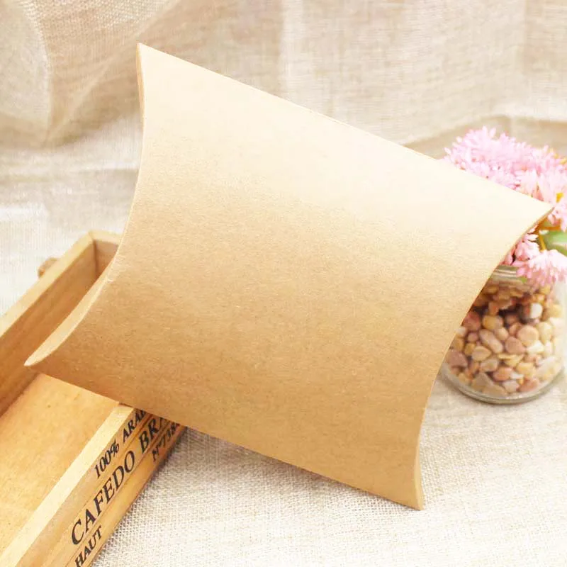 
Heli Cheap Three Colors Small Art Packing Paper Pillow Shape Box 