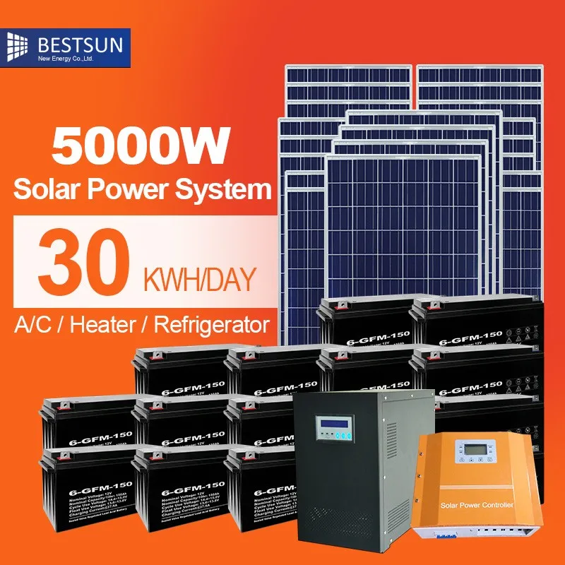polycrystalline solar panel BESTSUN New Energy Renewable Energy Sources BPS 3000W 80000W polycrystalline solar panel