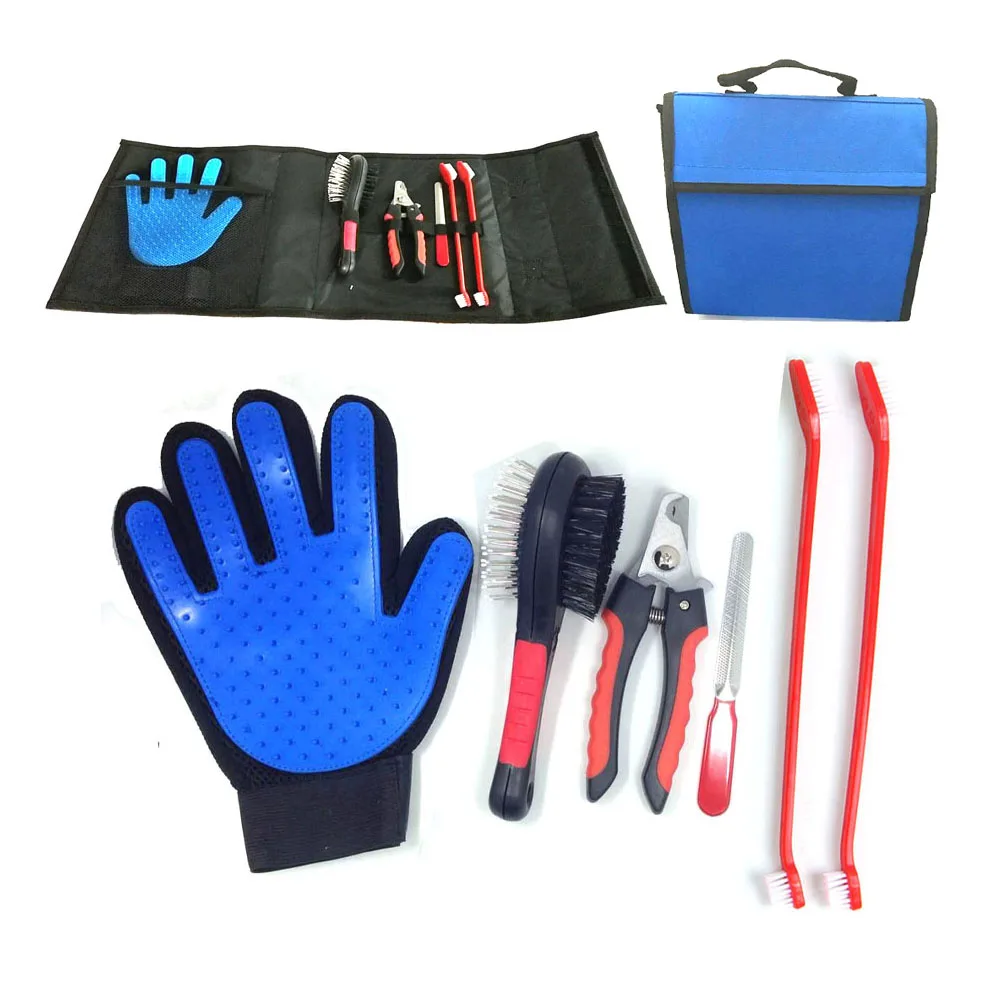 Dog Pet Products Pet Grooming Glove Pet Brush Grooming Set