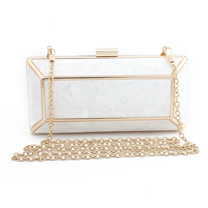 Акриловая сумка в руке, Мраморная обеденная сумка, Женская вечерняя сумка для банкета