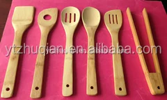 Kitchen cooking customized size tool bamboo kichen untesils set