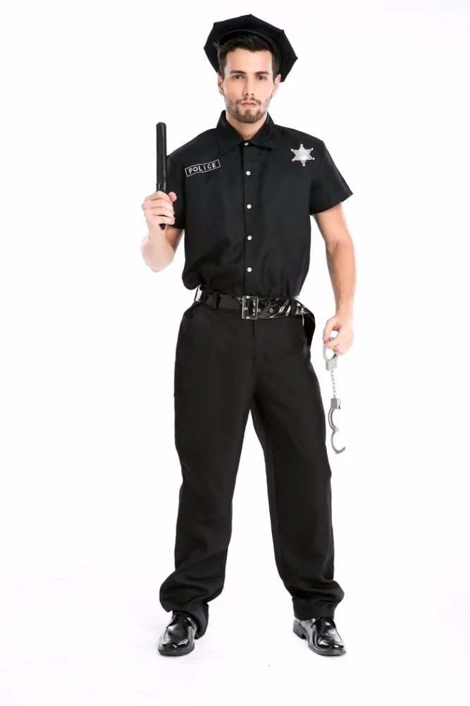 Mens Policeman Police Officer Halloween Costume