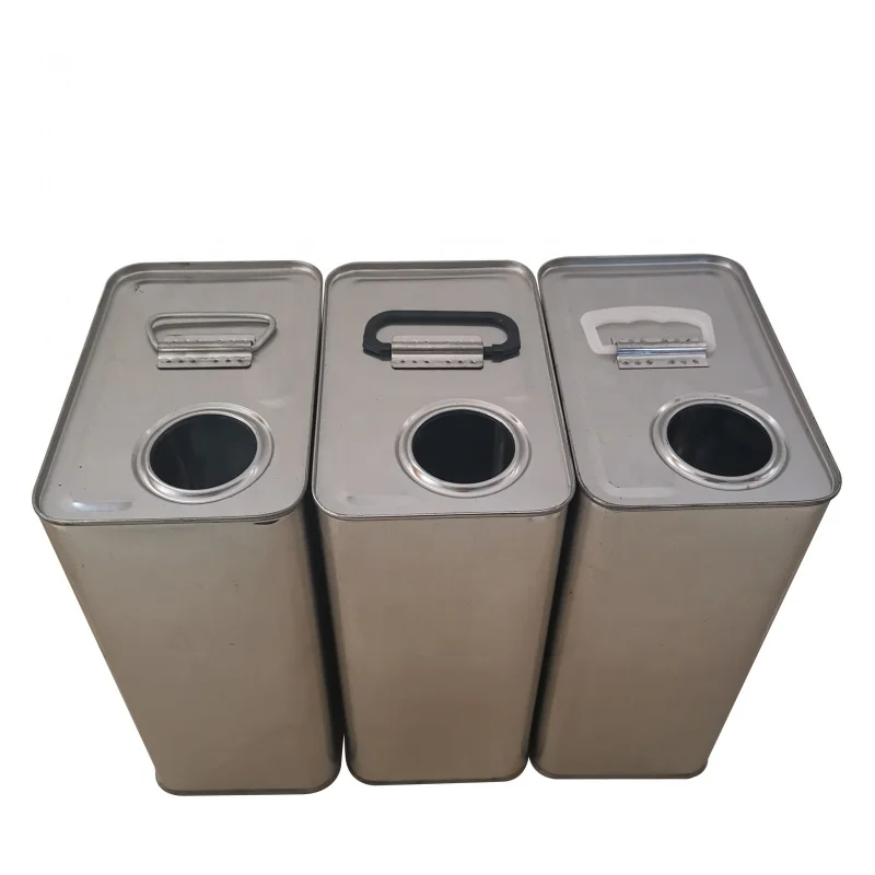 4L/1 Gallon F-style Rectangular Metal Tinplate Cans for Auto Engine/Motor Oil/Lubricants China Factory